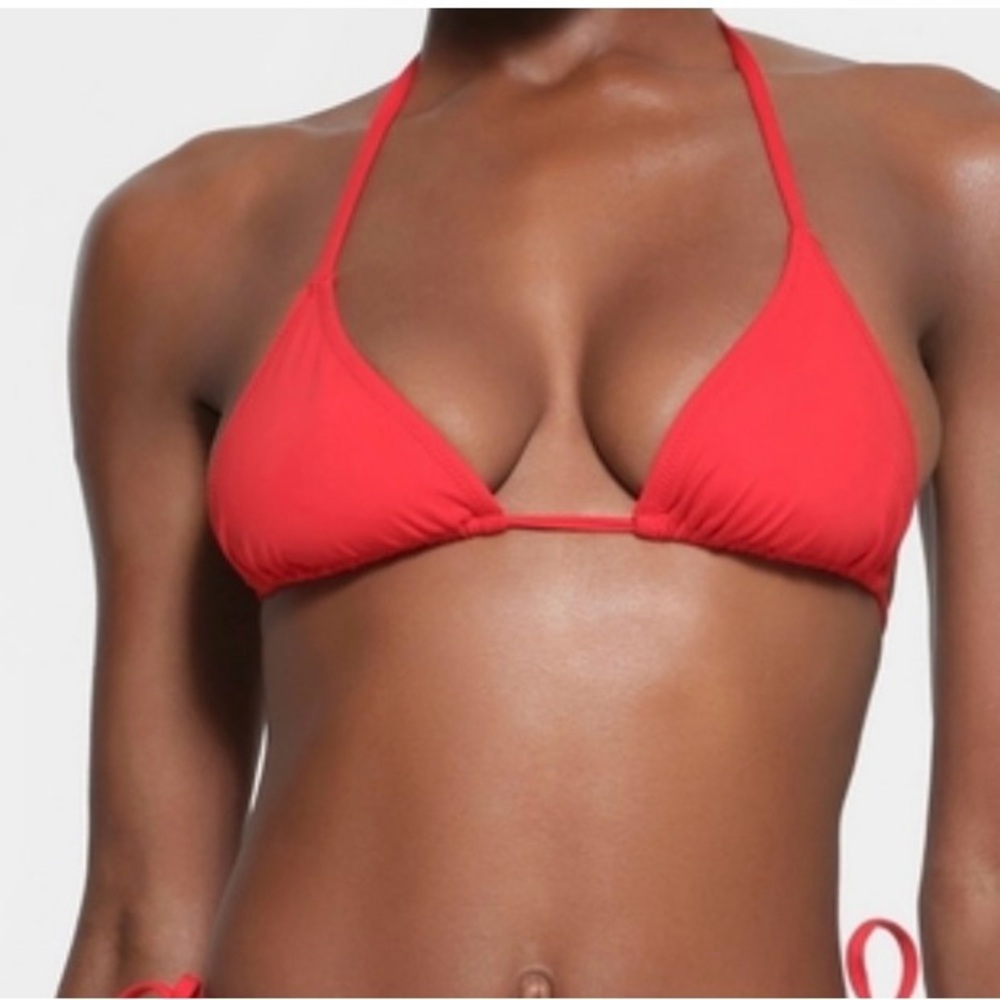 SKIMS Bold Red Bikini Top
